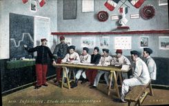 CPA Militaria Infanterie Etude des eleves caporaux