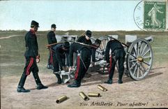 CPA Militaria Artillerie Pour abattre ! Canon 