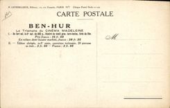 Vintage Postcard Cinema galley slaves in Ben Hur