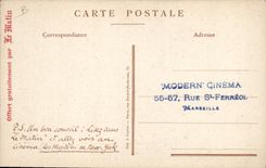 CPA Cinema Les mysteres de New York Modern Cinema Rue St Ferreol Marseille