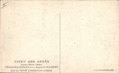 CPA Cinema Vingt Ans Apres Alexandre Dumas Auguste Maquet Mousquetaires