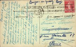 Vintage Postcard Cinema Bridge with the Ladies Old people's home of the stage actors Seen general