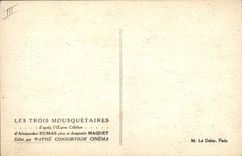 CPA Cinema Les Trois Mousquetaires Alexandre Dumas Auguste Maquet