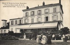 CPA Cinema Maison de retraite des artistes dramatiques a Pont aux Dames Couilly Administration Vue sur le parc 