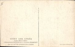 CPA Cinema Les Trois Mousquetaires Alexandre Dumas Auguste Maquet