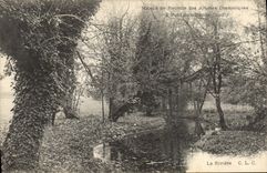 Vintage Postcard Cinema Old people's home of the stage actors has Pont with the Couilly Ladies the river