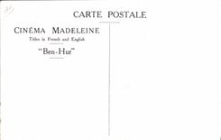 Vintage Postcard Cinema the Roman fleet in Ben Hur Boats