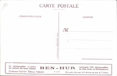 CPA Cinema Ben Hur vainqueur repond aux acclamations de la foule