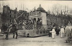 Vintage Postcard Aix Carnival in Provence Carnival XXIV Mill of Wafer