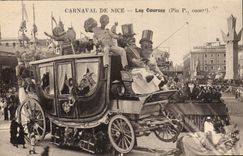 Vintage Postcard Carnival of Nice the race