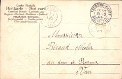 Vintage Postcard Fantaisie Flowers Poisson April 1st Horseshoe