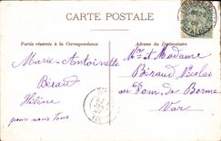 Vintage Postcard Fantasy Flowers Doves Bonen year