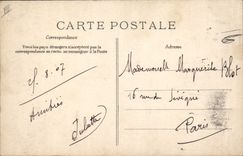 Postal el Treport Juego de Tenis del casino