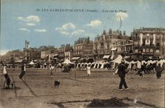Postal Tenis las Arenas de Olonne Juegos sobre la gama