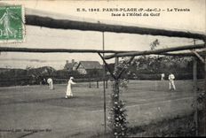 CPA Paris Plage Le Tennis face a l'hotel du club 