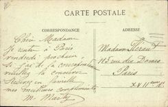 Postal París Gama el Tenis cara tiene el hotel del club