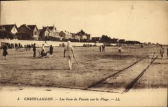 Postal Chatelaillon los juegos de Tenis sobre la gama