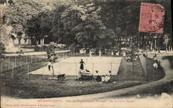 CPA Tennis Bourbon Lancy Parc de l'etablissement thermal Jeu de lawn tennis 