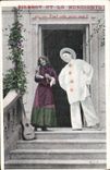 CPA Fantaisie Pierrot et la mendiante Tout cela pour moi ? 