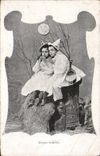 Vintage Postcard Fantasy Pierrot Children Good agreement