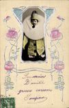 Vintage Postcard Fantasy Pierrot Child