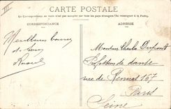 Postal Fantasia Pierrot Aix en Provence el Corso Pierrot y Colombine que deja la Estrella de Amor visitan tiene su majestad Carnaval XX