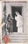 CPA Fantaisie Pierrot et la mendiante Oh ! c'est trop 