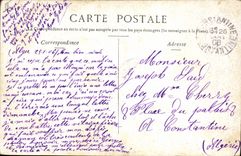 CPA Fantaisie Pierrot et la mendiante Oh ! c'est trop 