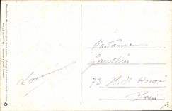 Vintage Postcard Fantasy Flowers Plums