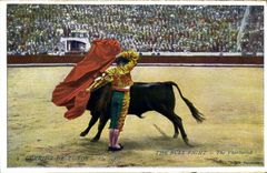 Vintage Postcard Bullfight Bullfight Bullfight of Toros a farot