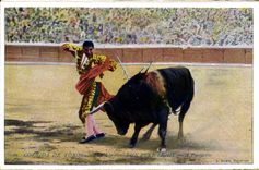 Vintage Postcard Bullfight Bullfight Bullfight of Toros Molinete