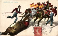 CPA Corrida Course de taureaux Arrastre del toro
