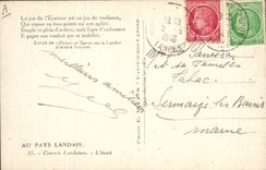 CPA Corrida Course de taureaux Au pays Landais Courses landaises L'ecart