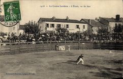 Vintage Postcard Bullfight Bullfight the race from the Landes the variation Seen of face SIGNAL