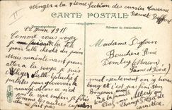 Vintage Postcard Militaria Infantry the weeding of apples