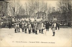Vintage Postcard Carnaval XXII Aix in Provence Harmonizes in silence