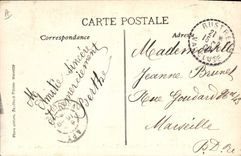 Vintage Postcard Carnival XX Aix in Provence The Fatty Milk Fire Telegraph