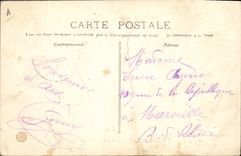 Vintage Postcard Carnival XX Aix in Provence Réunion of the cars for the battle of Flowers