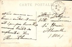 Postal Carnaval de Niza el Tanque de la música la Rescaza Pescado