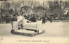 Vintage Postcard Carnaval XXII Have with the bed Aix in Provence