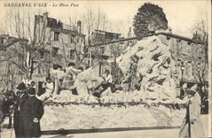 Vintage Postcard Carnival of Aix God Side Aix in Provence