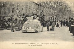 CPA Carnaval XXII La conquete du Pole Nord ou le secret du Pole Aix en Provence Polaire 