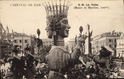 Vintage Postcard Carnival of Nice SM the Vein