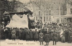 CPA Carnaval d'Aix Char Latham Avion Aviation 