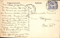 Vintage Postcard Yport Tennis