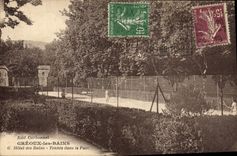CPA Tennis dans le parc Hotel des Bains Greoux les Bains 