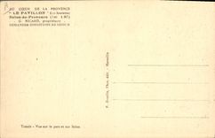 CPA Tennis Provence Le Pavillon Salon de Provence Vue sur le parc et le salon