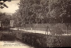 CPA Tennis dans le parc Hotel des Bains Greoux les Bains 
