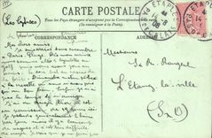 Vintage Postcard Tennis Paris Beach