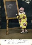 Vintage Postcard Fantasy Pierrot Pierrots Child